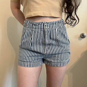 Bdg Women's Blue and White Shorts
